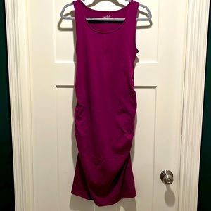 Isabel Maternity Magenta Dress - Size S Maternity